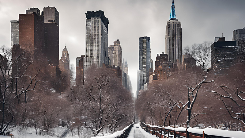 New York in winter.