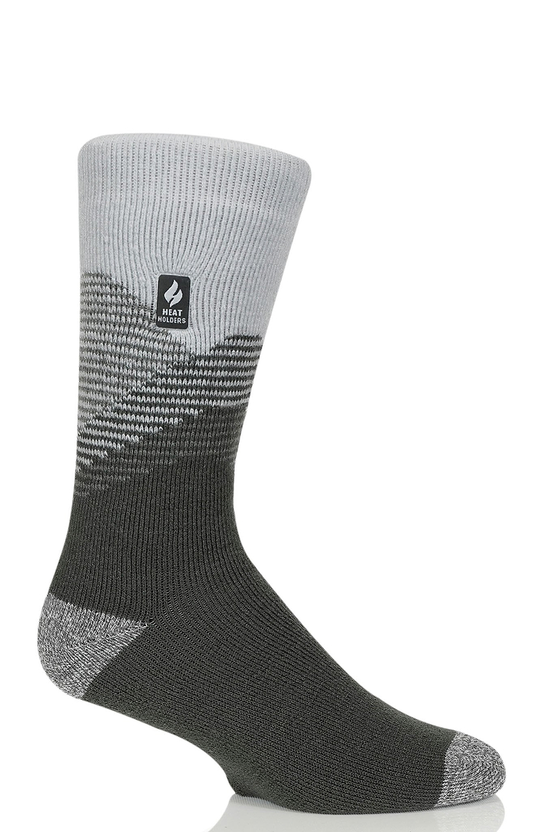 Heat Holders Men's LITE Mountains Thermal Crew Socks Grey