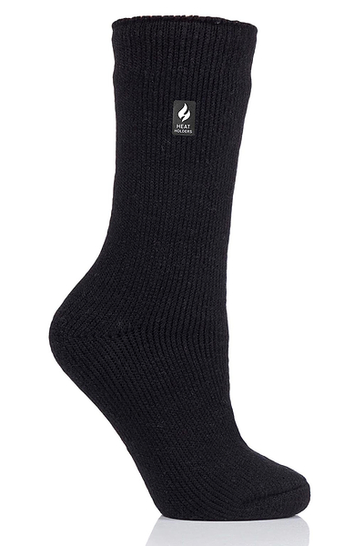 Heat Holders Women's Dahlia Lite Thermal Crew Sock Black #color_black