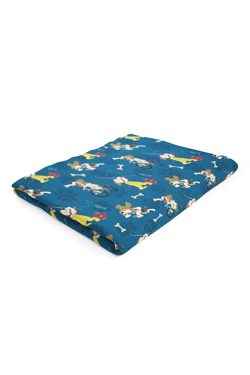 Heat Holders Active Pup Blanket Blue - Folded