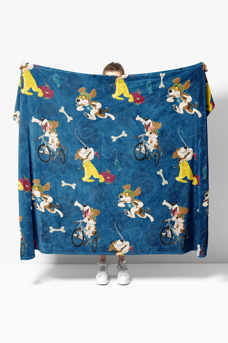 Heat Holders Active Pup Blanket Blue - Model