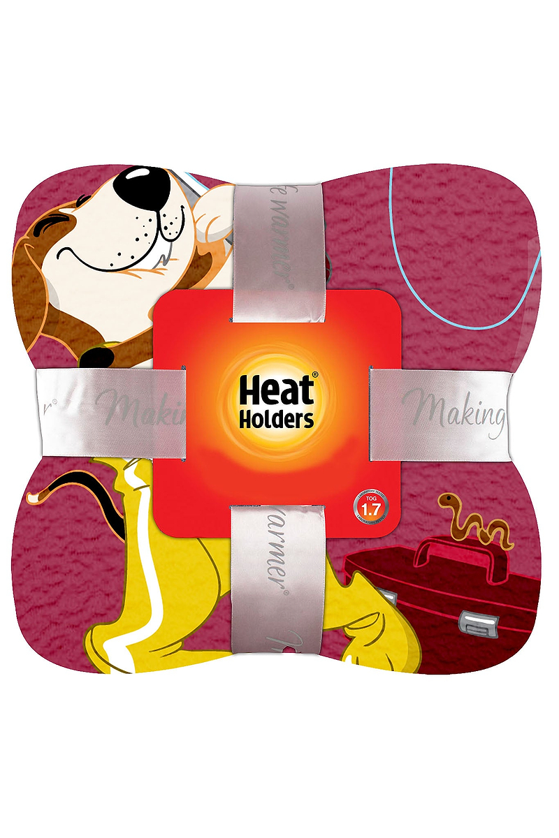 Heat Holders Active Pup Blanket Coral