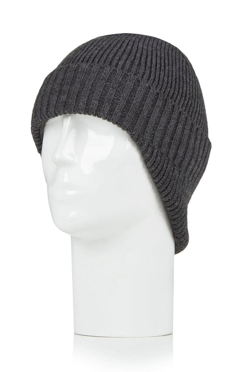 Heat Holders Daniel Men's Cosy Ears Hat Charcoal