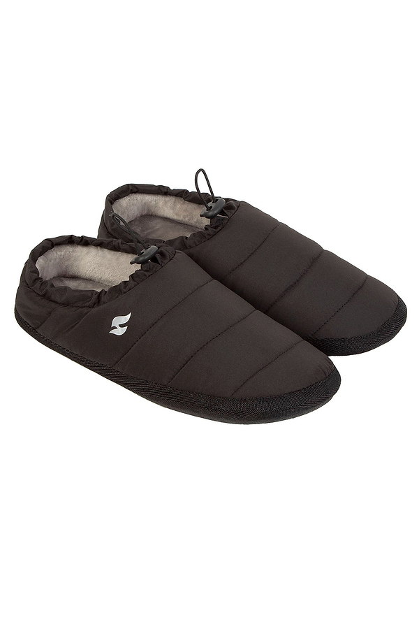 Heat Holders Men's Drawstring Slipper Black #color_black