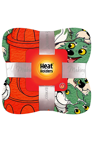 Heat Holders Hero Worship Dog Print Thermal Blanket Personal Size Blueberry