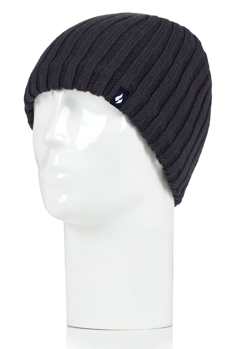 Heat Holders Hudson Fine Rib Hat Navy