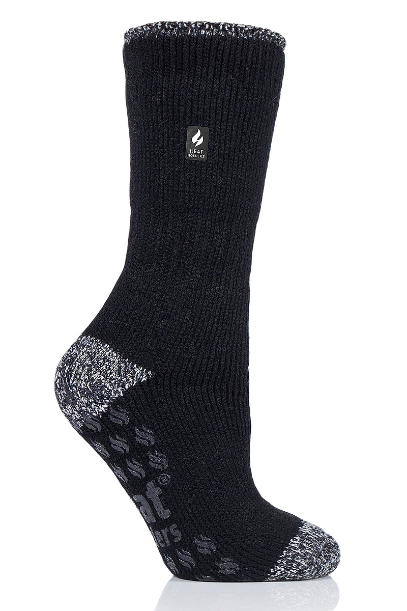 Heat Holders Juniper Crew Slipper Sock Black