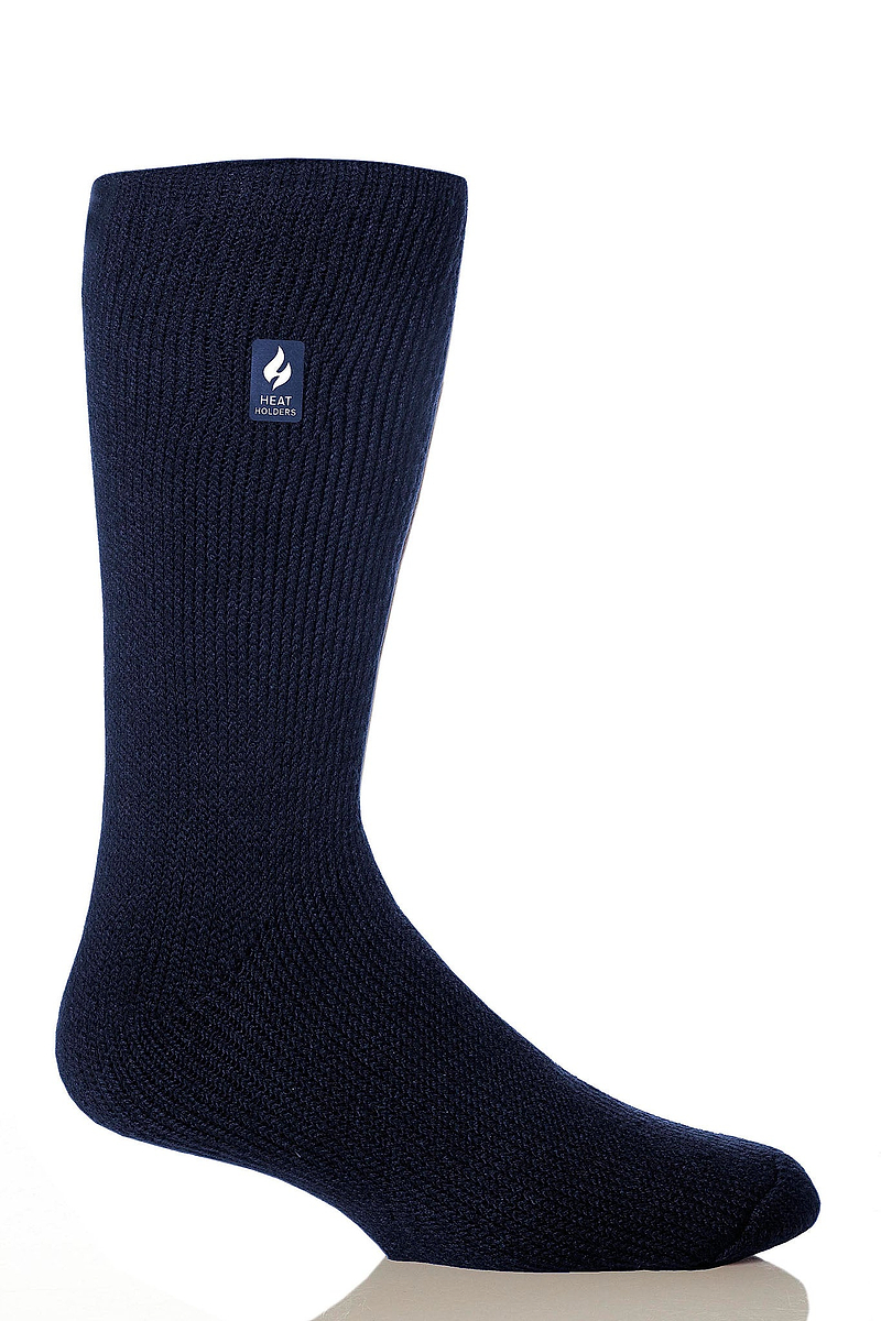 Heat Holders Men's Big and Tall Dunlin Lite Thermal Crew Sock Navy