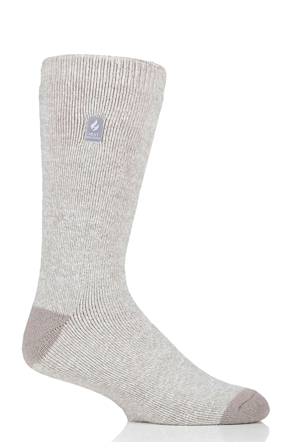 Heat Holders Men's Fieldfare Lite Twist Thermal Crew Sock Stone #color_stone