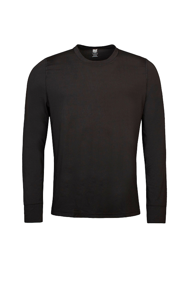 Heat Holders Men's ULTRA LITE Long Sleeve T-Shirt Black #color_black
