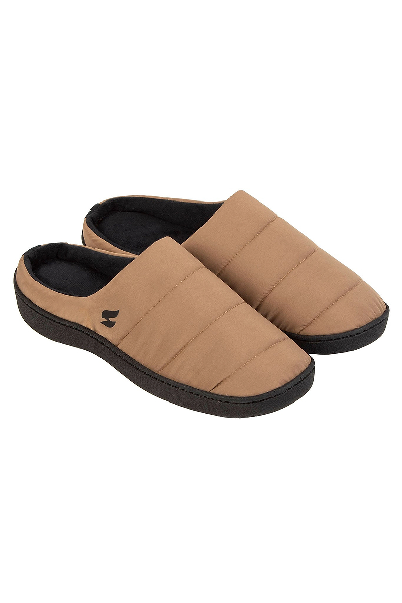 Heat Holders Men's Scuff Slipper Khaki