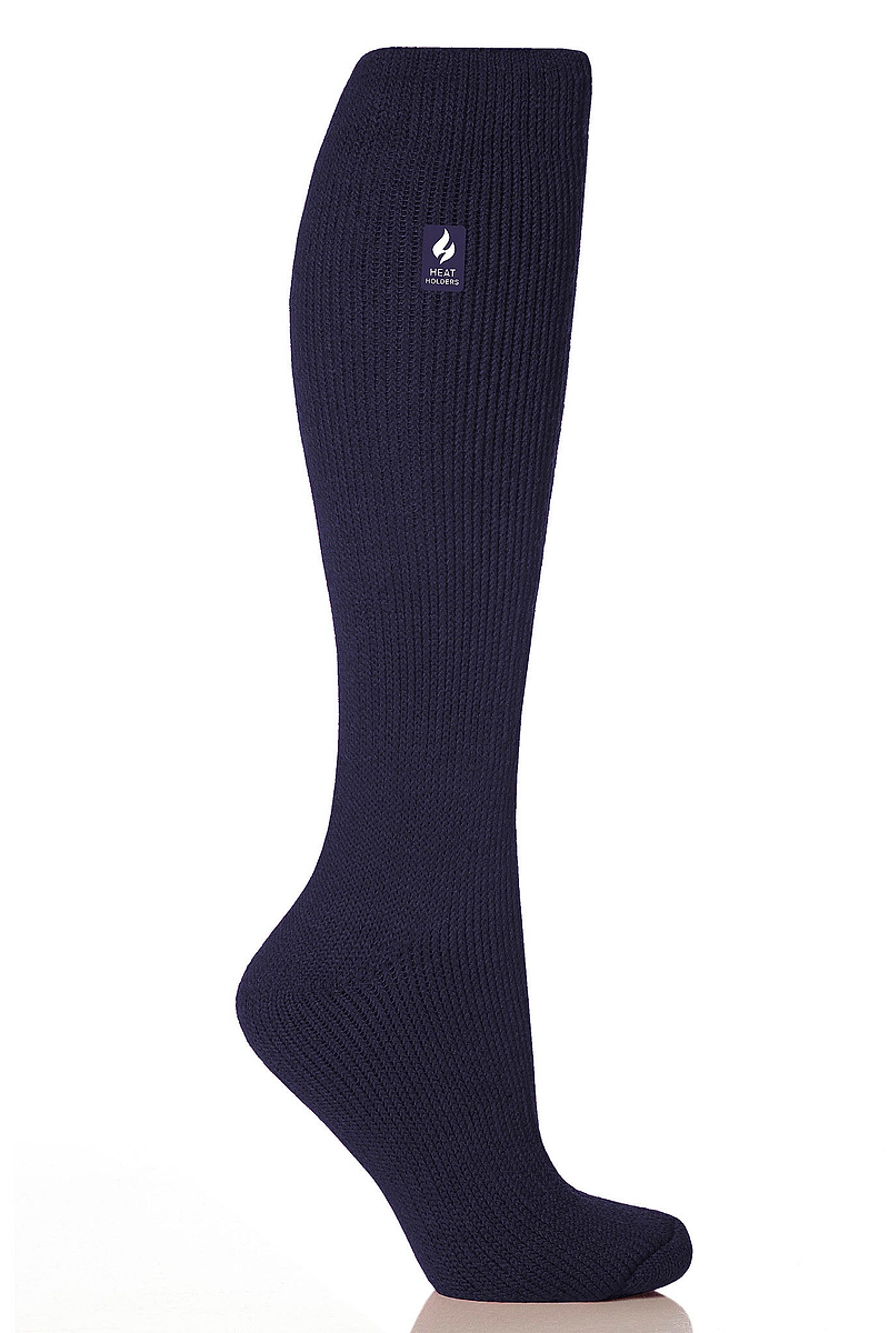 Heat Holders Women's Ashley Solid Long Thermal Sock Navy