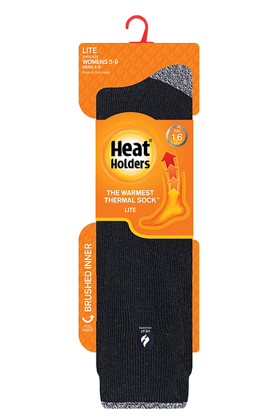 Heat Holders Women's Calla Lite Twist Long Thermal Sock Black - Pack