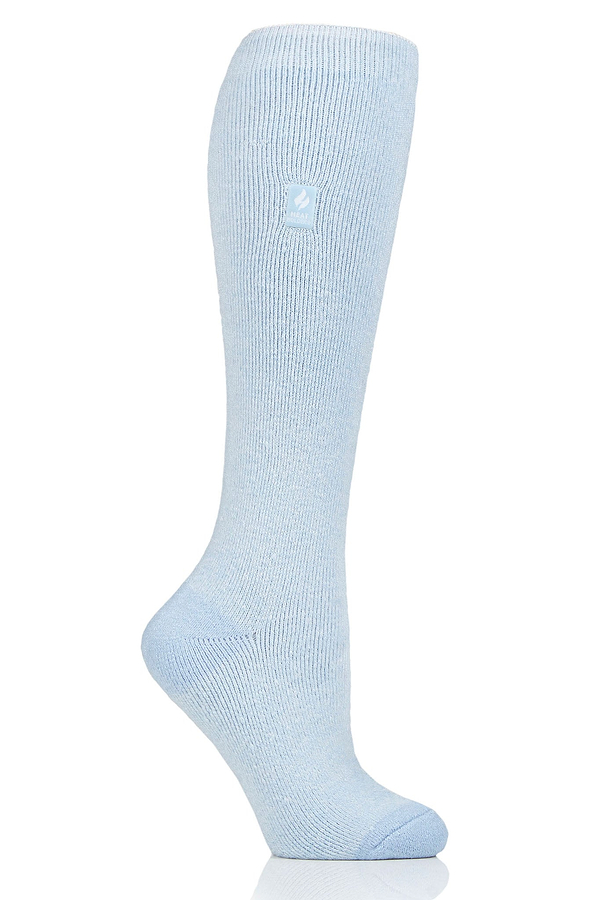 Heat Holders Women's Calla Lite Twist Long Thermal Sock Light Blue #color_light blue