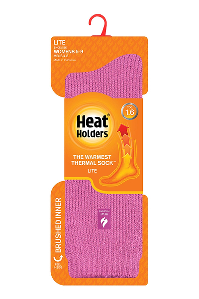 Heat Holders Women's Dahlia Lite Thermal Crew Sock Bright Pink #color_Bright Pink