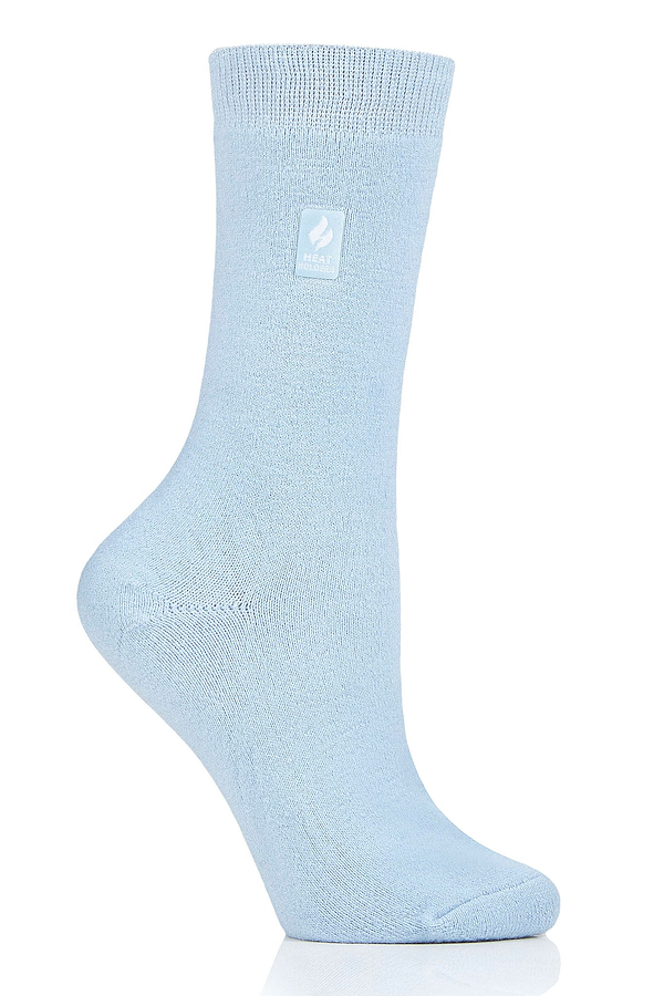 Heat Holders Women's Holly Ultra Lite Solid Thermal Crew Sock Light Blue #color_light blue