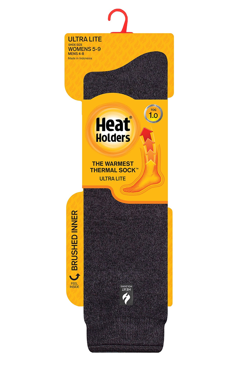 Heat Holders Women's Holly ULTRA LITE Twist Long Charcoal - Pack