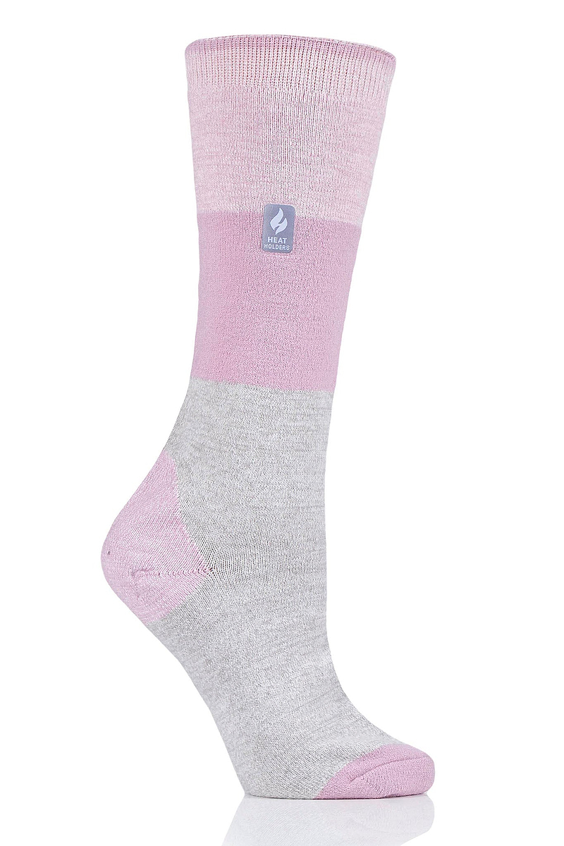 Heat Holders Women's Janica Block Snowsports Long Sock Dusty Pink