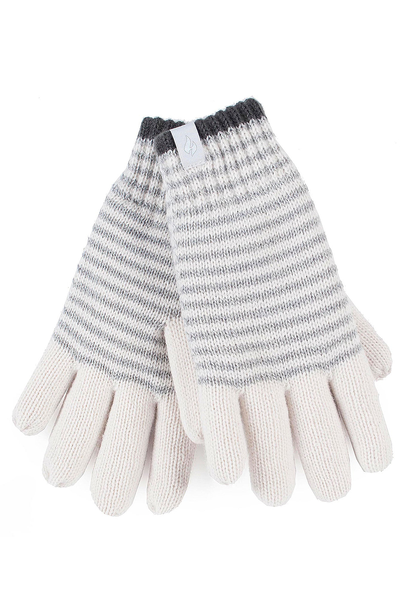 Heat Holders Women's Oslo Stripe Thermal Gloves Buttercream
