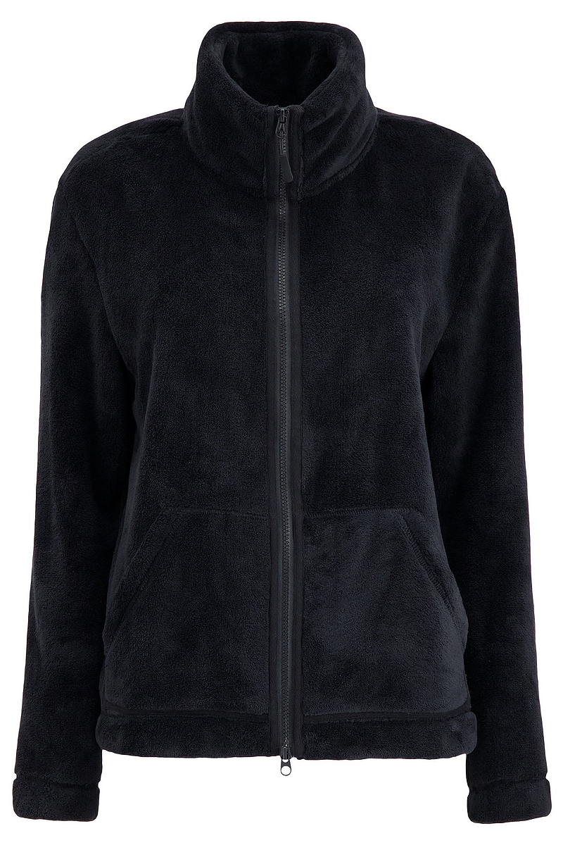 Heat Holders Women's Plush Zip-Front Fleece Jacket Black