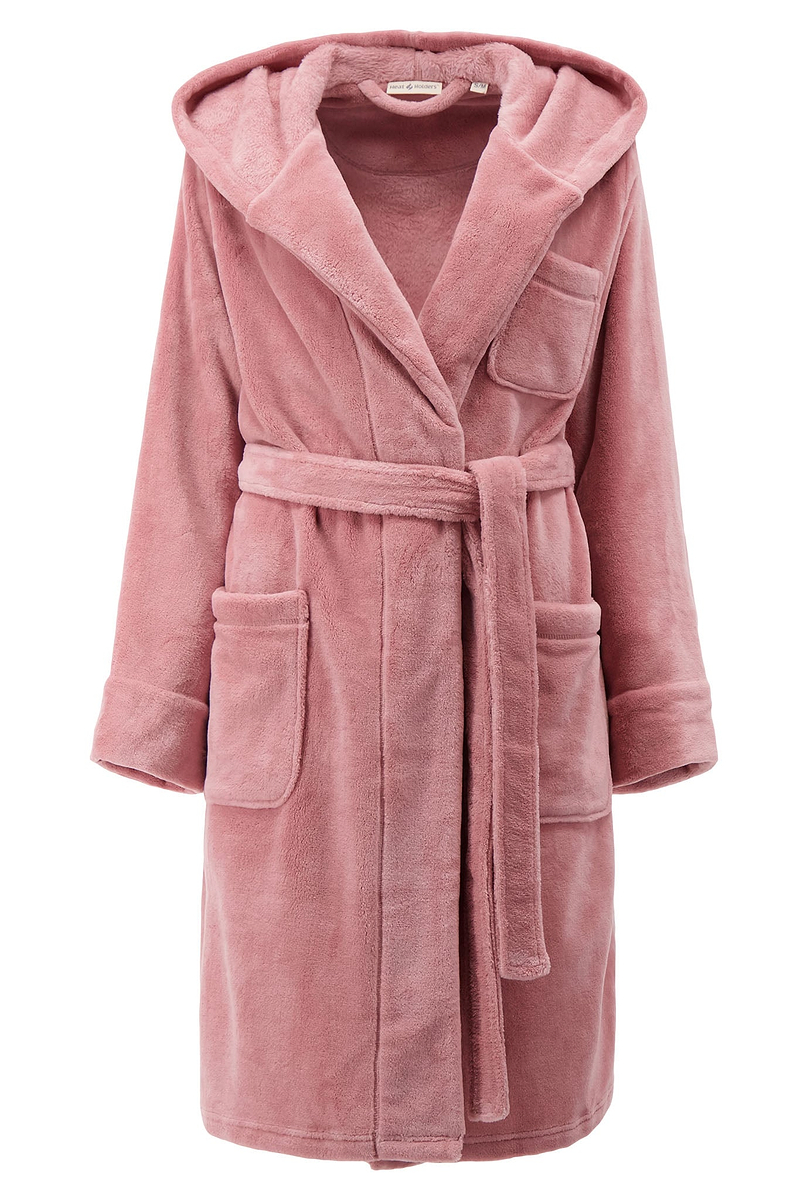 Heat Holders Womens Spa Robe Dusty Pink