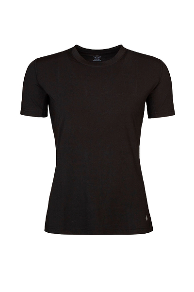 Heat Holders Women's ULTRA LITE Short Sleeve T-Shirt Black #color_black