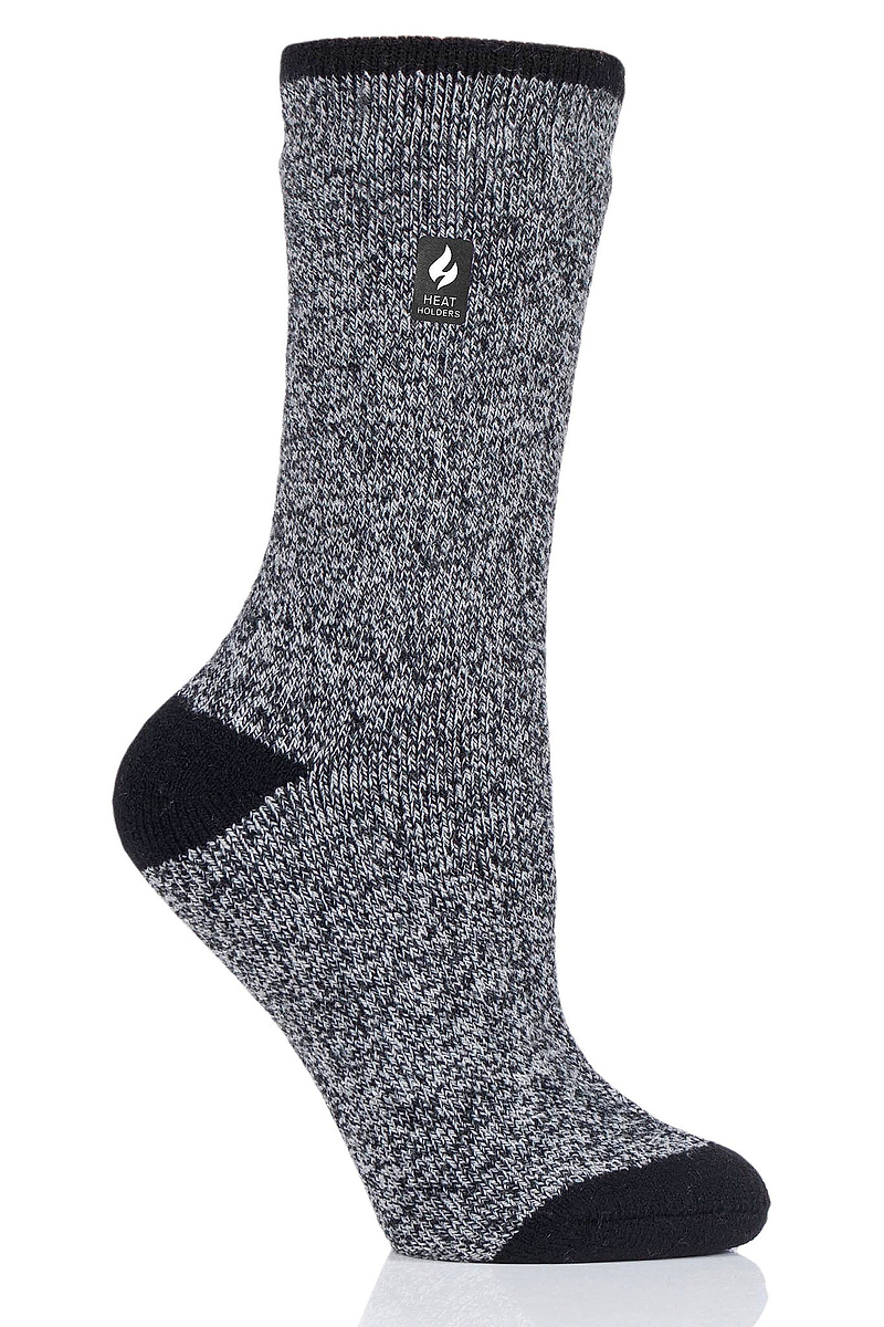 Heat Holders Women's Viola Lite Twist Thermal Crew Sock Black