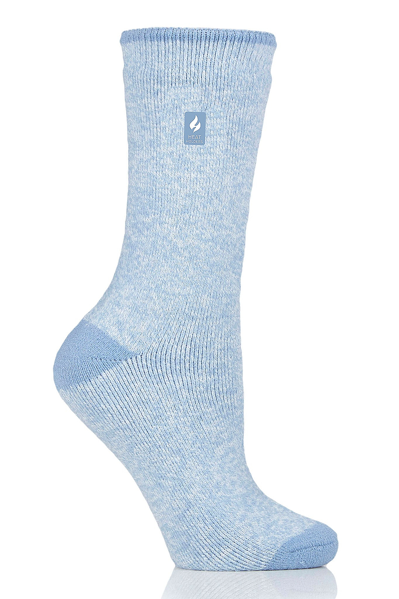 Heat Holders Women's Viola Lite Twist Thermal Crew Sock Denim