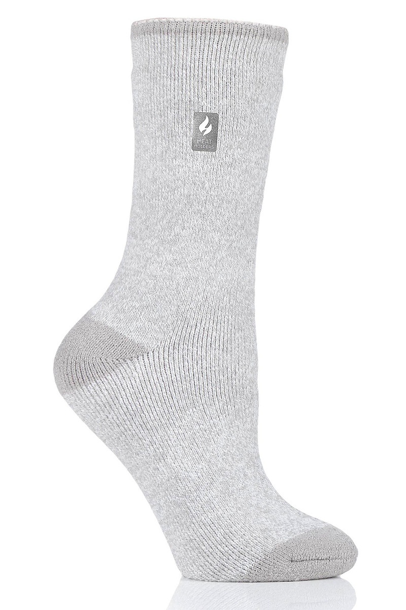 Heat Holders Women's Viola Lite Twist Thermal Crew Sock Light Grey