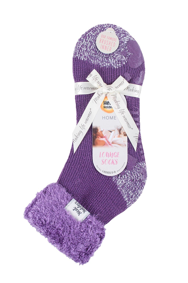 Women's Feather Cuff Lounge Socks Packaging