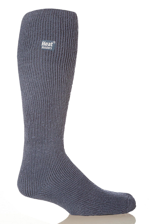 Heat Holders Men's Gabriel Solid Long Thermal Sock Denim #color_denim