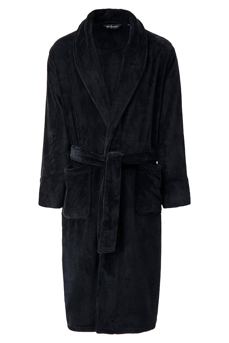 Heat Holders Mens Spa Robe Black