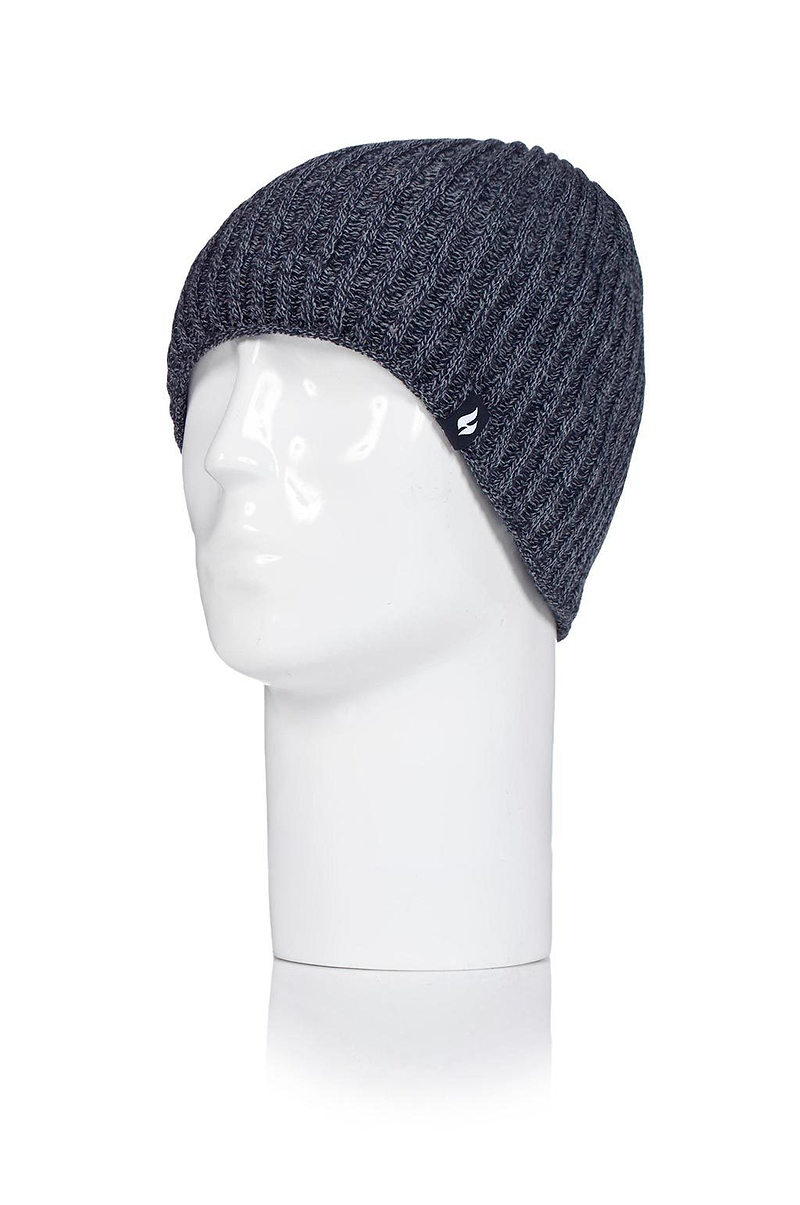 Heat Holders Men's Halden Ribbed Thermal Hat Navy