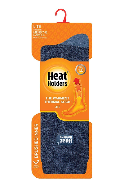 Heat Holders Men's Fieldfare Lite Twist Thermal Crew Sock Brown #color_brown
