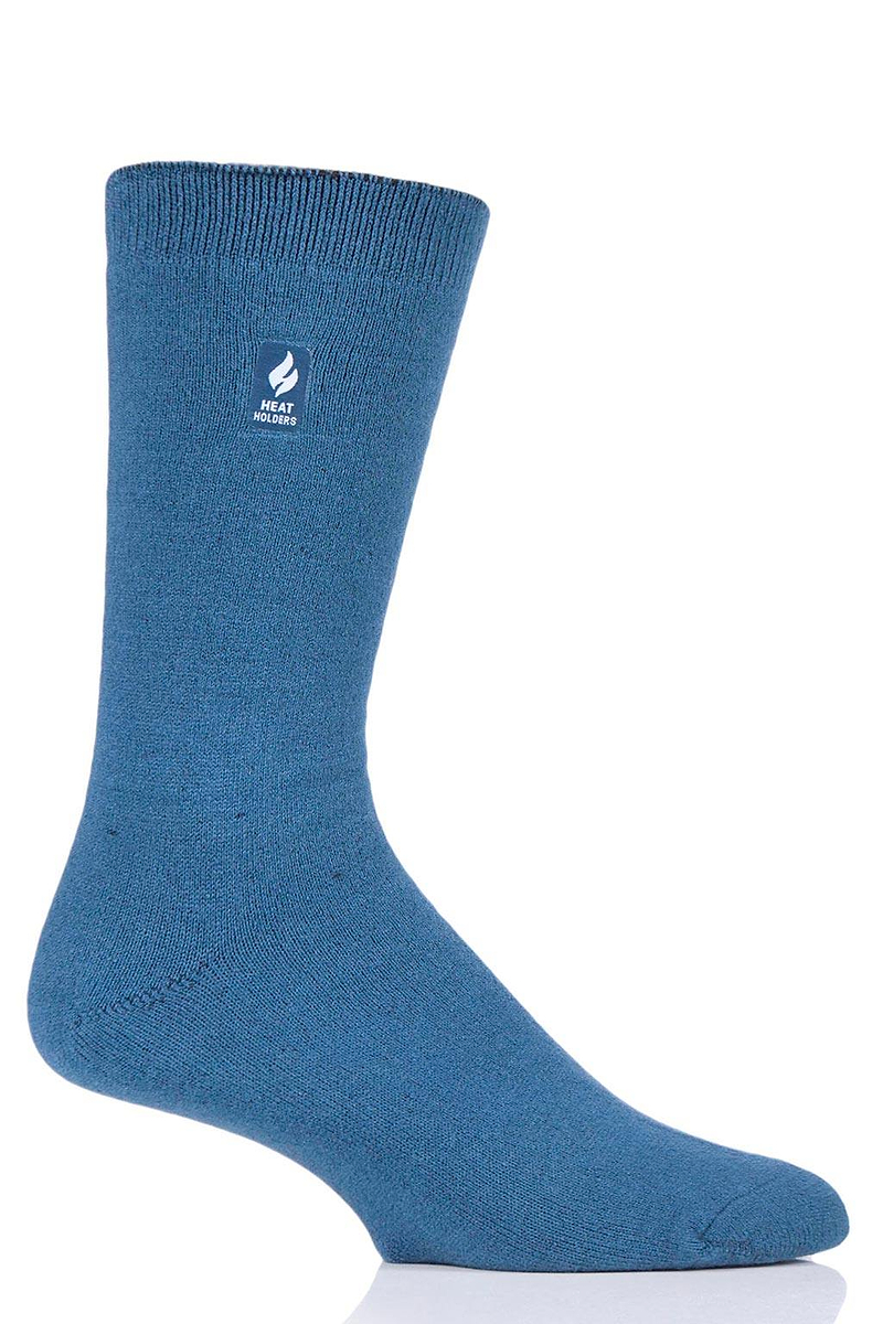 Heat Holders Men's Cardinal Ultra Lite Solid Thermal Crew Sock Denim