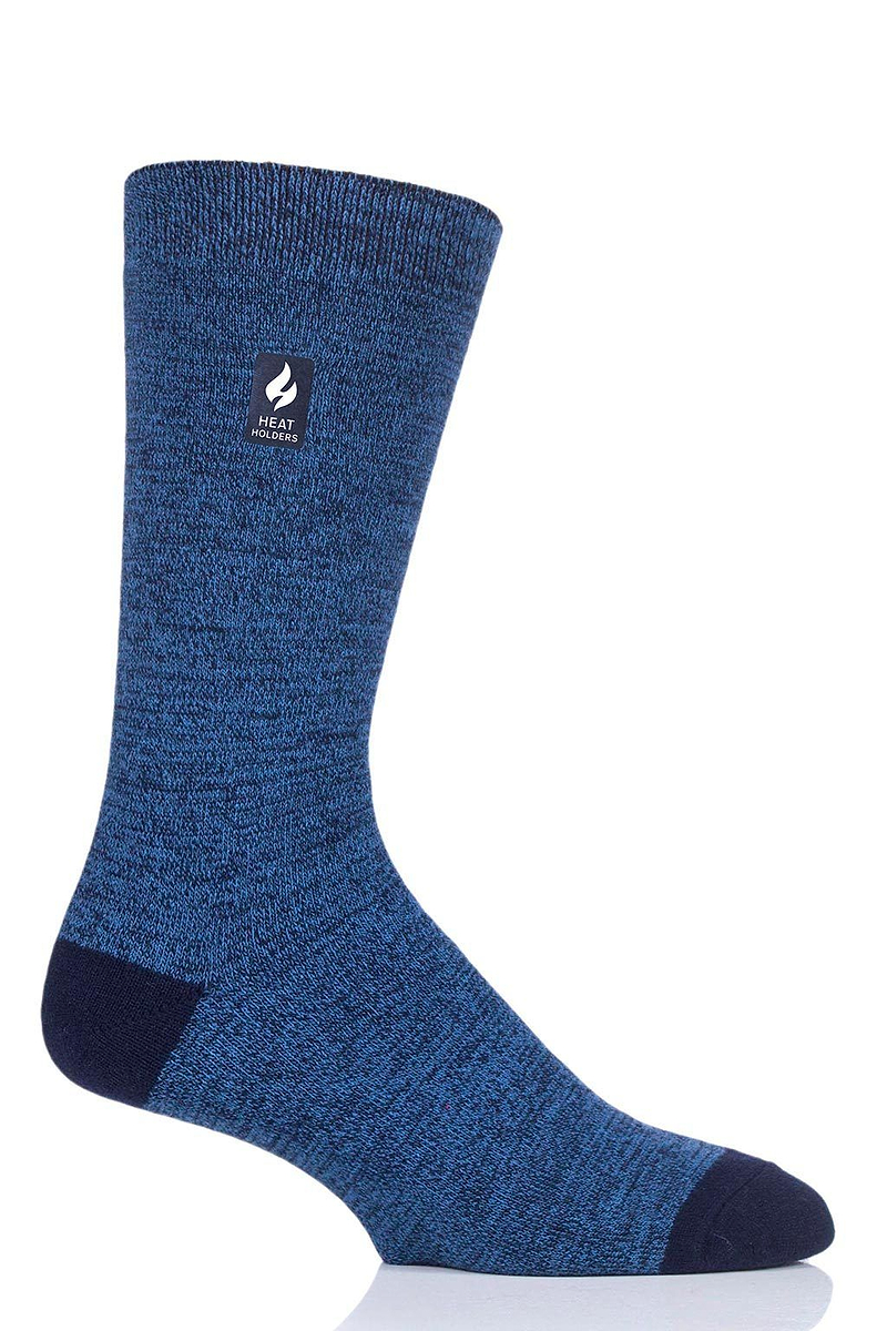 Heat Holders Men's Robin Ultra Lite Twist Thermal Crew Sock Navy