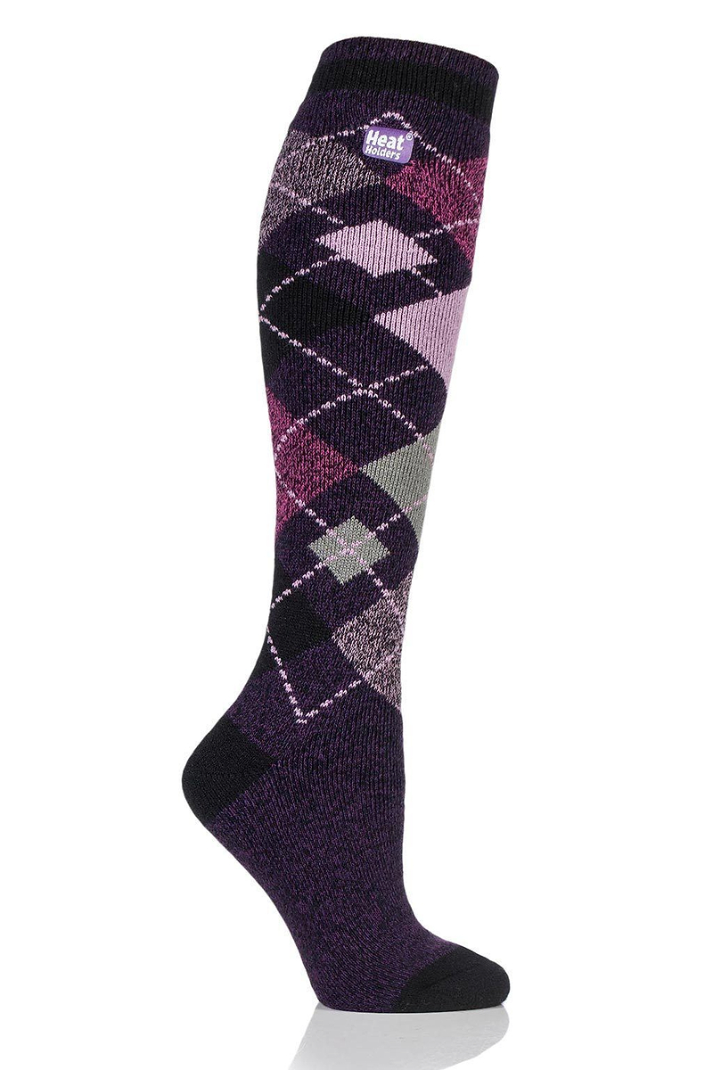 Purple/Black Argyle