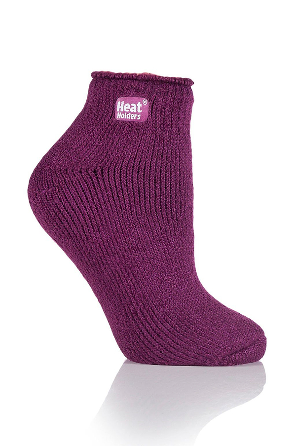 Heat Holders Women's Solid Thermal Ankle Sock Deep Fuchsia #color_deep fuchsia