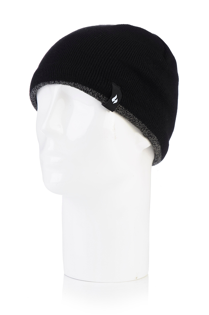 Men's Atlas Flat Knit Hat with Contrast Trim