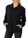 Women's Jacqueline Long Sleeve Solid Shirt Jacket