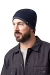 Men's Atlas Flat Knit Hat with Contrast Trim