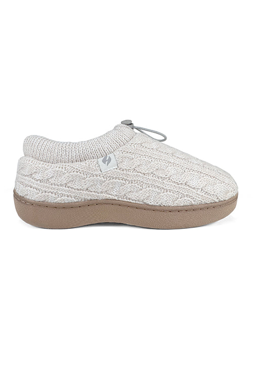 Women's Ava Cable Knit Drawstring Slippers