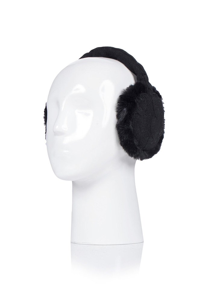 Heat Holders Albury Earmuffs Womens Black Headshot #color_black