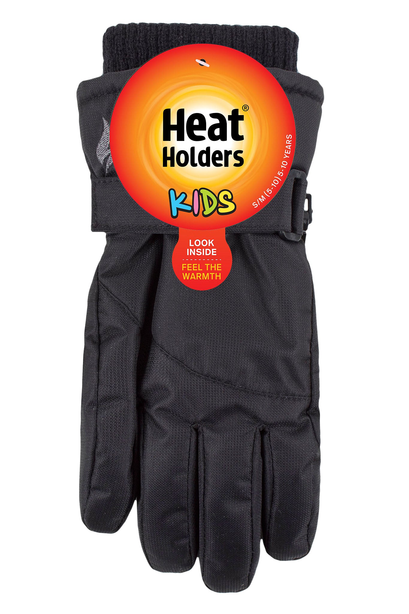 Heat Holders Kids Blizzard Comrade Performance Gloves Size Large XLarge Black