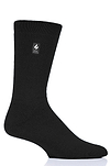 Heat Holders Men's Cardinal Ultra Lite Solid Thermal Crew Sock Black #color_black