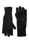 Heat Holders Men's Chase Flat Knit Silicone Grip Solid Thermal Glove Black - Pair