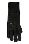 Heat Holders Men's Chase Flat Knit Silicone Grip Solid Thermal Glove Black #color_black