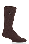 Heat Holders Men's Big and Tall Dunlin Lite Thermal Crew Sock Brown #color_brown