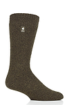 Heat Holders Men's Dunnock Original Twist Crew Thermal Sock Forest Green #color_forest green