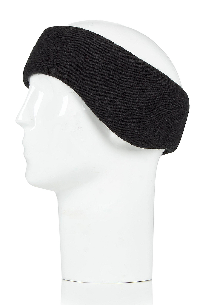 Heat Holders Mens Evan Contoured Headband Black - Side View